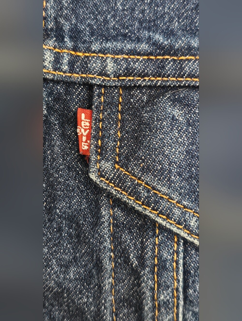 Vintage Levi's 70506-0216 Denim Trucker Jacket Men's Size 40R  Made In USA 80s - Picture 10 of 16